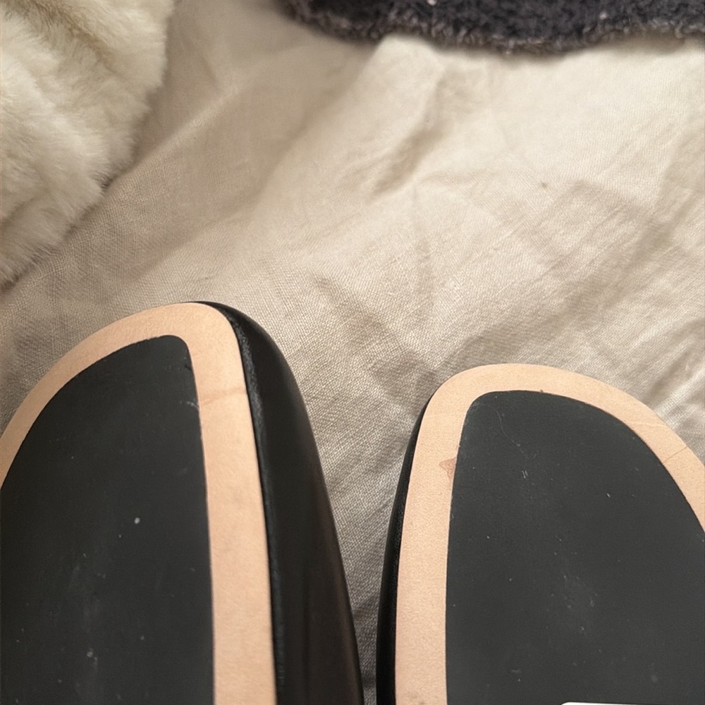 REFORMATION Bethany Ballet Flat - Size 7.5 Core - Black - Picture 5 of 7